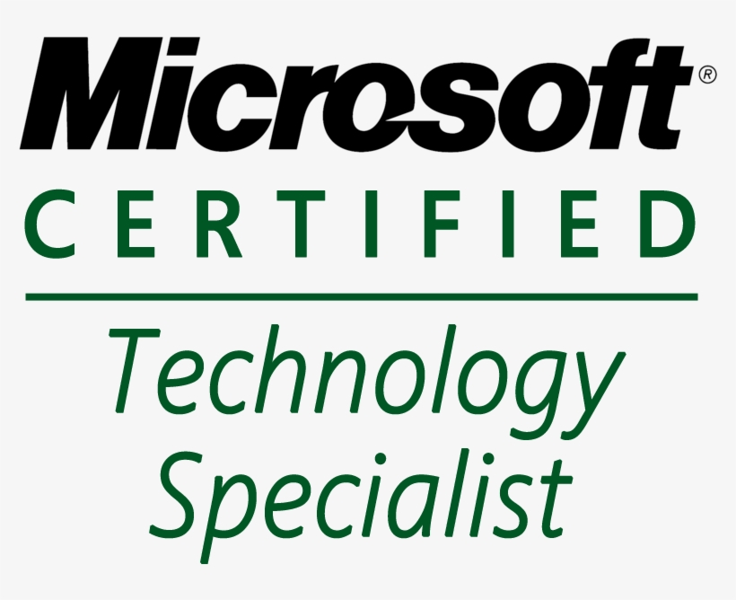 Microsoft Mcts Logo Ideas - Microsoft Certified Technology Specialist Logo, transparent png #5063411