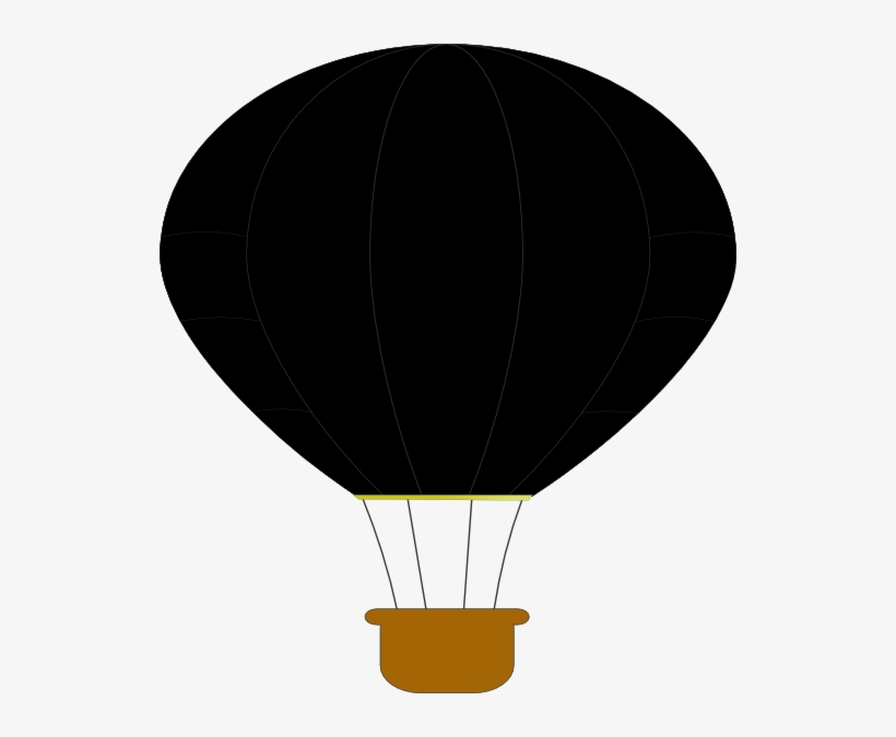 Black Hot Air Balloon Svg Clip Arts 528 X 595 Px, transparent png #5063635