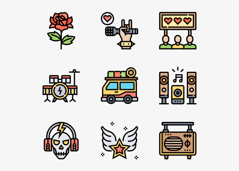 Rock And Roll - Electric Vector Icon Png, transparent png #5064144