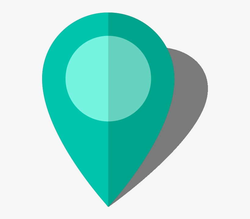 Location Map Pin Turquoise Blue10 - Green Location Vector, transparent png #5065079