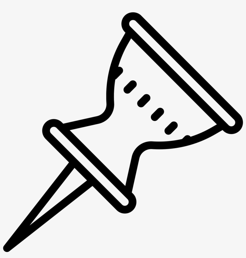 Push Pin Icon - Icon, transparent png #5065276