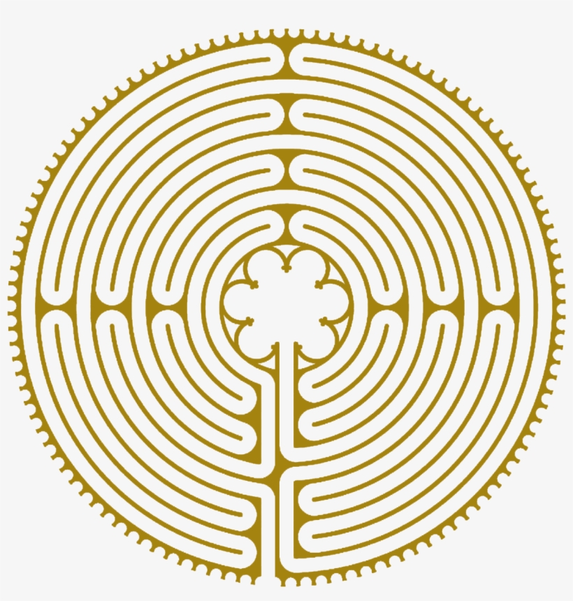Chartres Cathedral Walking Maze Meditation Others - Classical 11 Circuit Labyrinth, transparent png #5065497
