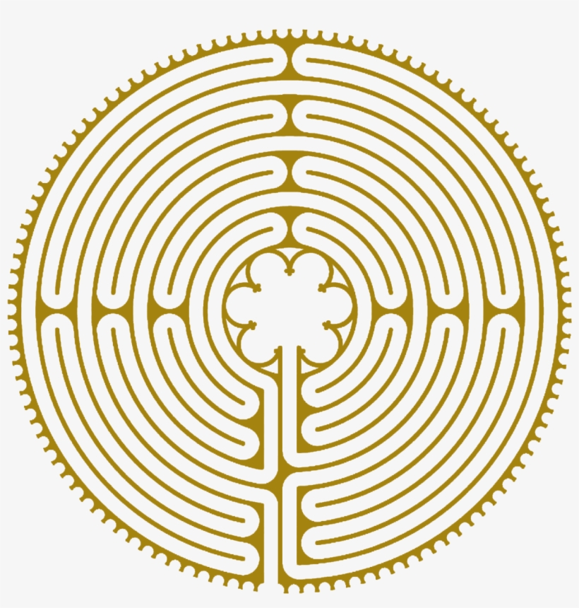 Chartres Cathedral Walking Maze Meditation Others - Classical 11 Circuit Labyrinth, transparent png #5065497