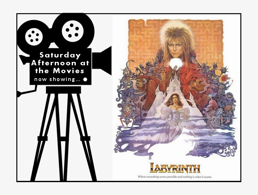 Saturday Afternoon At The Movies Logo Featuring The - Labyrinth 1986 Poster, transparent png #5065991