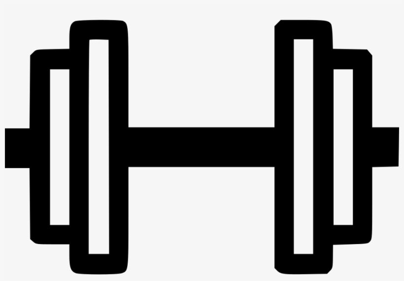 Png File Svg - Dumbbell Clip Png, transparent png #5066663