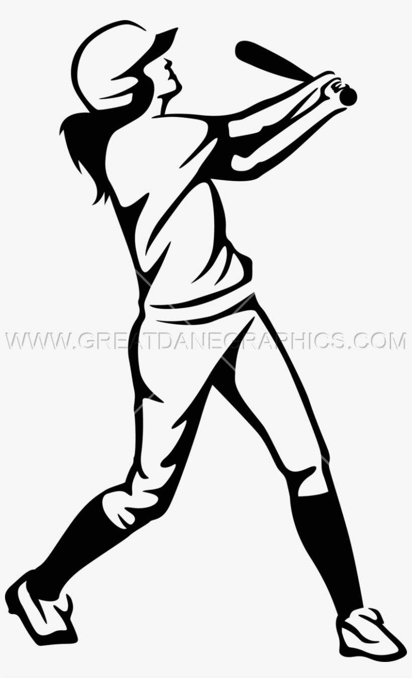 Graphic Freeuse Library Baseball Player Pitching Clipart - Softball Player Line Art, transparent png #5067013