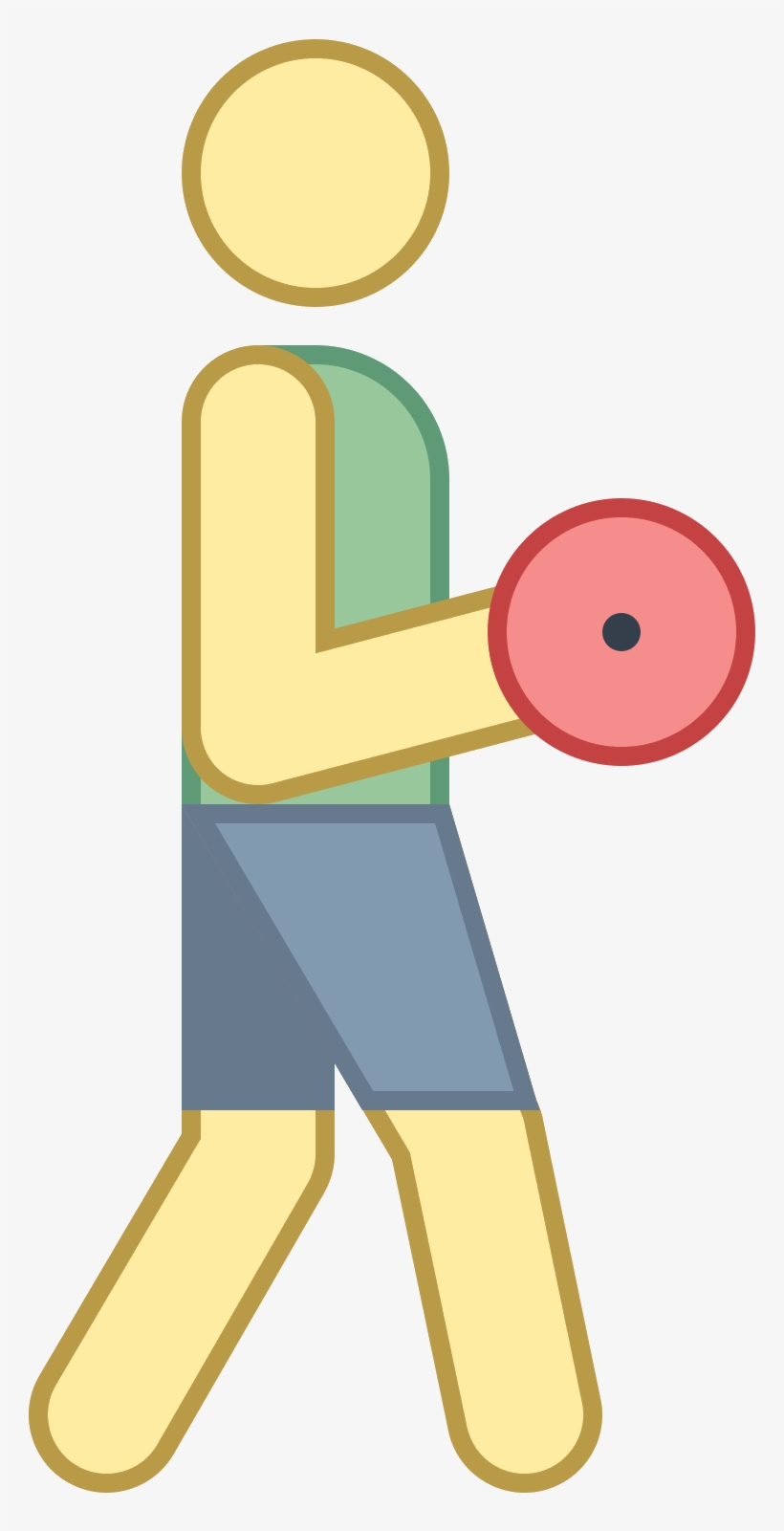 Curls With Dumbbells Icon - Dumbbell, transparent png #5067082
