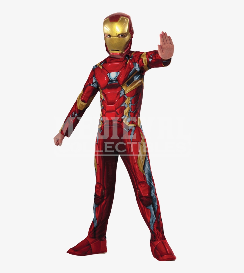 Kids Marvel Civil War Iron Man Costume - Iron Man Costume For Kids, transparent png #5068964