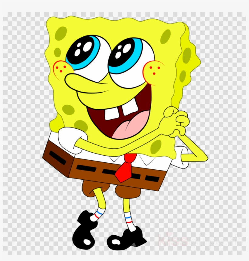 Sponge Bob Clipart Spongebob Squarepants Patrick Star - Spongebob With No Background, transparent png #5069706