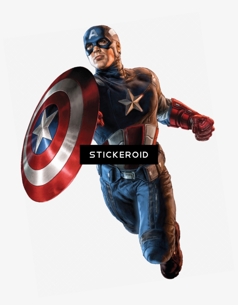 Captain America - Captain America Using Shield Comic, transparent png #5069707