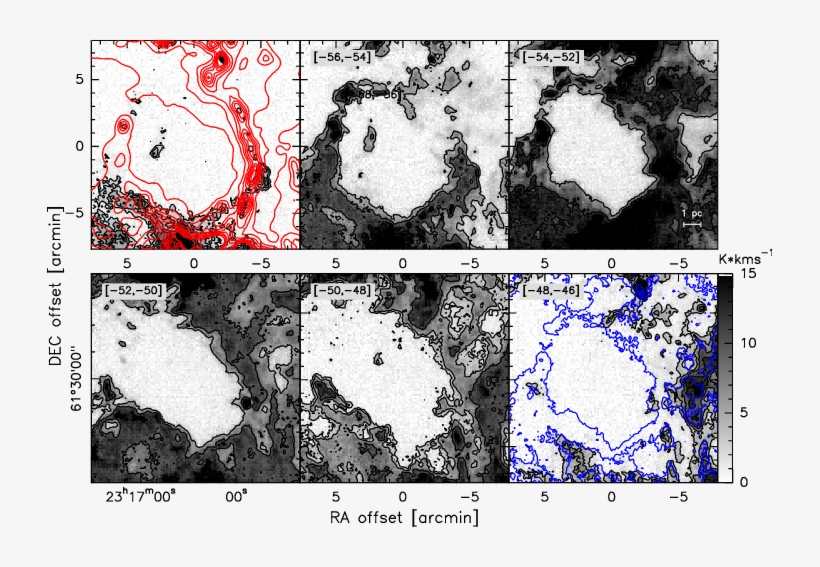 Integrated Intensity Maps Of The Ring Region In Jcmt - Figure-four, transparent png #5069769