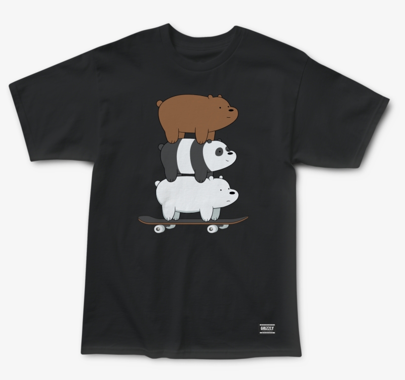 We Bare Bears Stacked Tee - Anime Bears Cosplay Hoodie Jacket Hooded Sweatshirt, transparent png #5070244