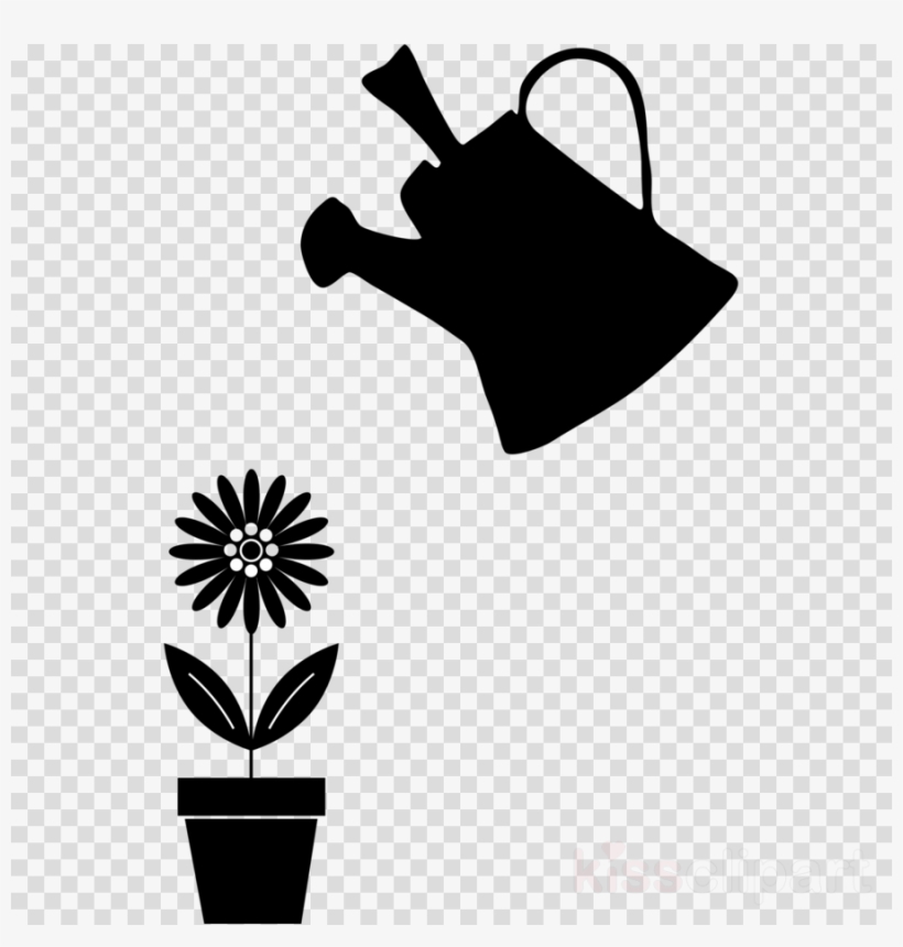 Watering Can Flower Png Clipart Flowerpot Watering - Png Gif Watering Plants, transparent png #5071019