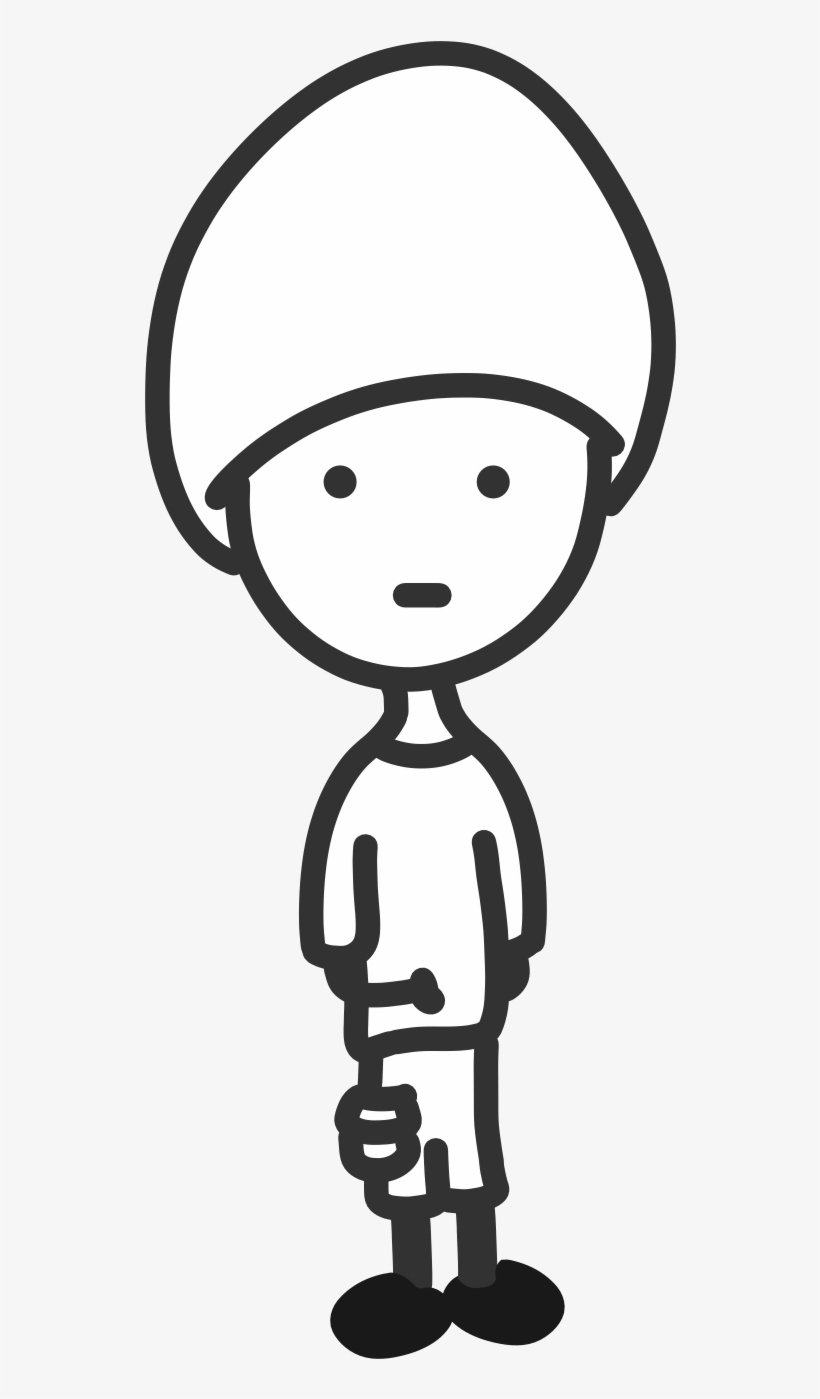 Download Quiet Boy Black White Line Art Hunky Dory Svg Colouringbook Cartoon Black N White Boy Free Transparent Png Download Pngkey