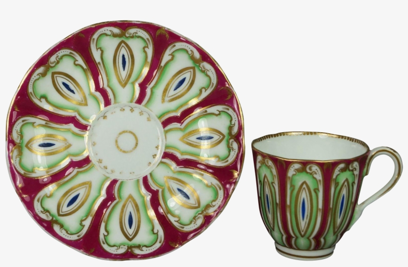 19th Century Samuel Alcock Tea Cup And Saucer English - Saucer, transparent png #5071442