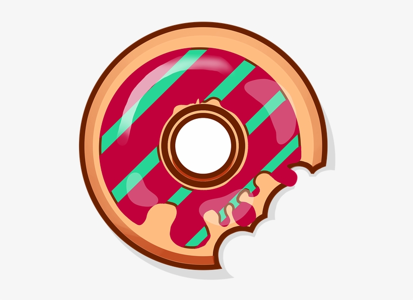Donut, Sweets, Baking, Food, Tasty, Bun, Yummy, Icon - Niedliches Krapfen-muster 6 Untersetzer, transparent png #5071709