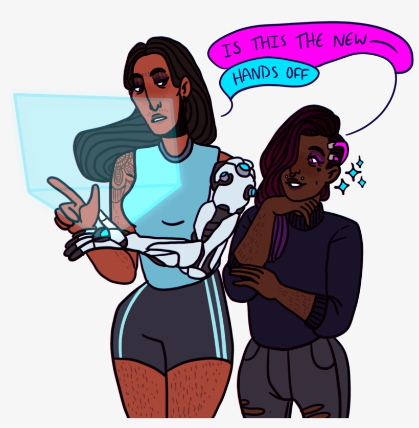 @sombrahh Wanted A Symmetra Or A Sombra So They Get - Cartoon, transparent png #5072729