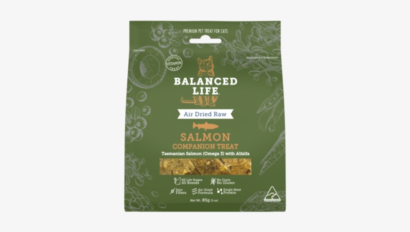 Balanced Life Companion Treats Salmon For Cats 85g, transparent png #5073125