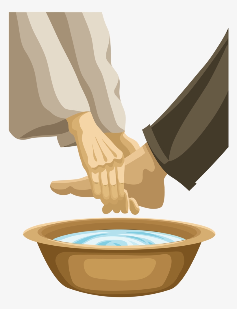 Washing Feet By Minayoussefsaleb - Jesus Washing Feet Vector, transparent png #5073169