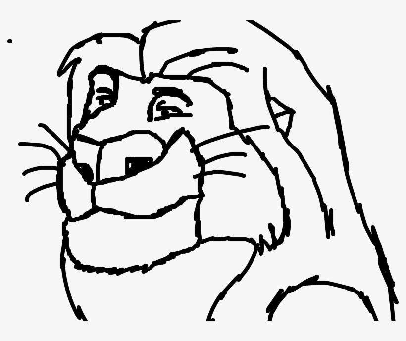 Mufasa - Sketch, transparent png #5074079