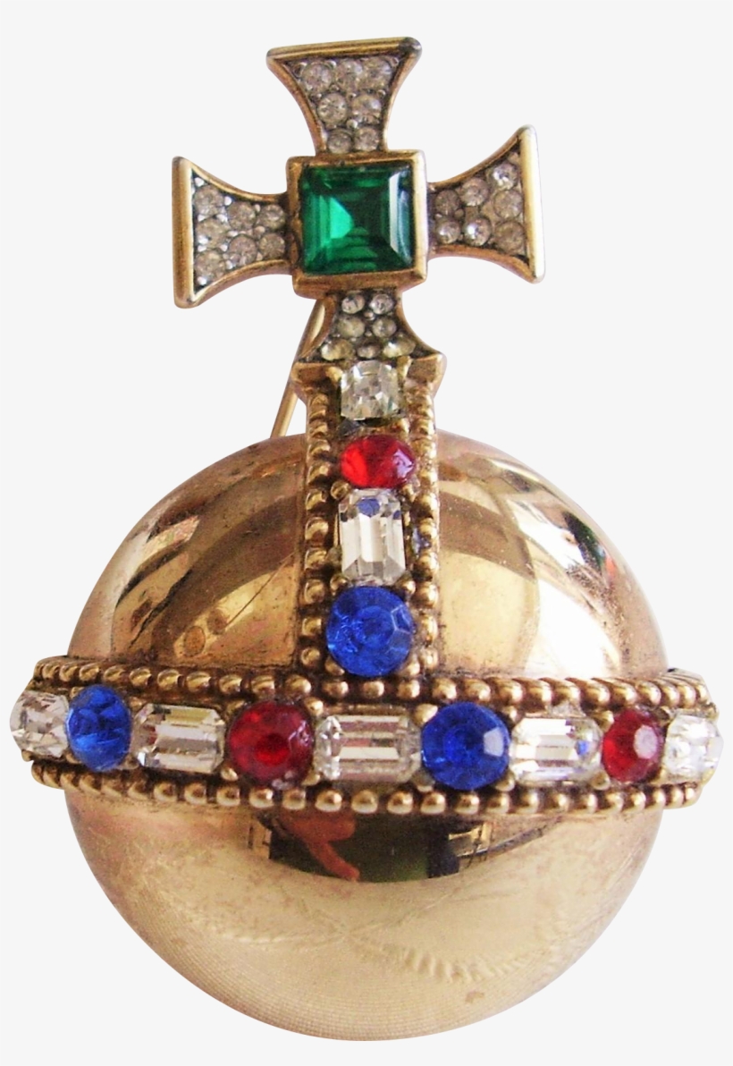 Trifari Coronation Gems Collection - Globus Cruciger Queen, transparent png #5074341