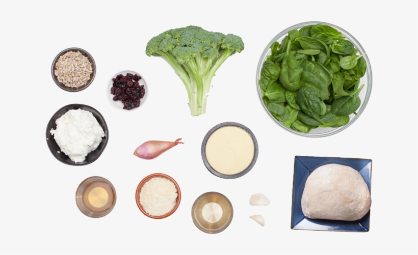 Broccoli & Ricotta Calzones With Spinach Salad - Ricotta Spinach Salad Recipe, transparent png #5074661