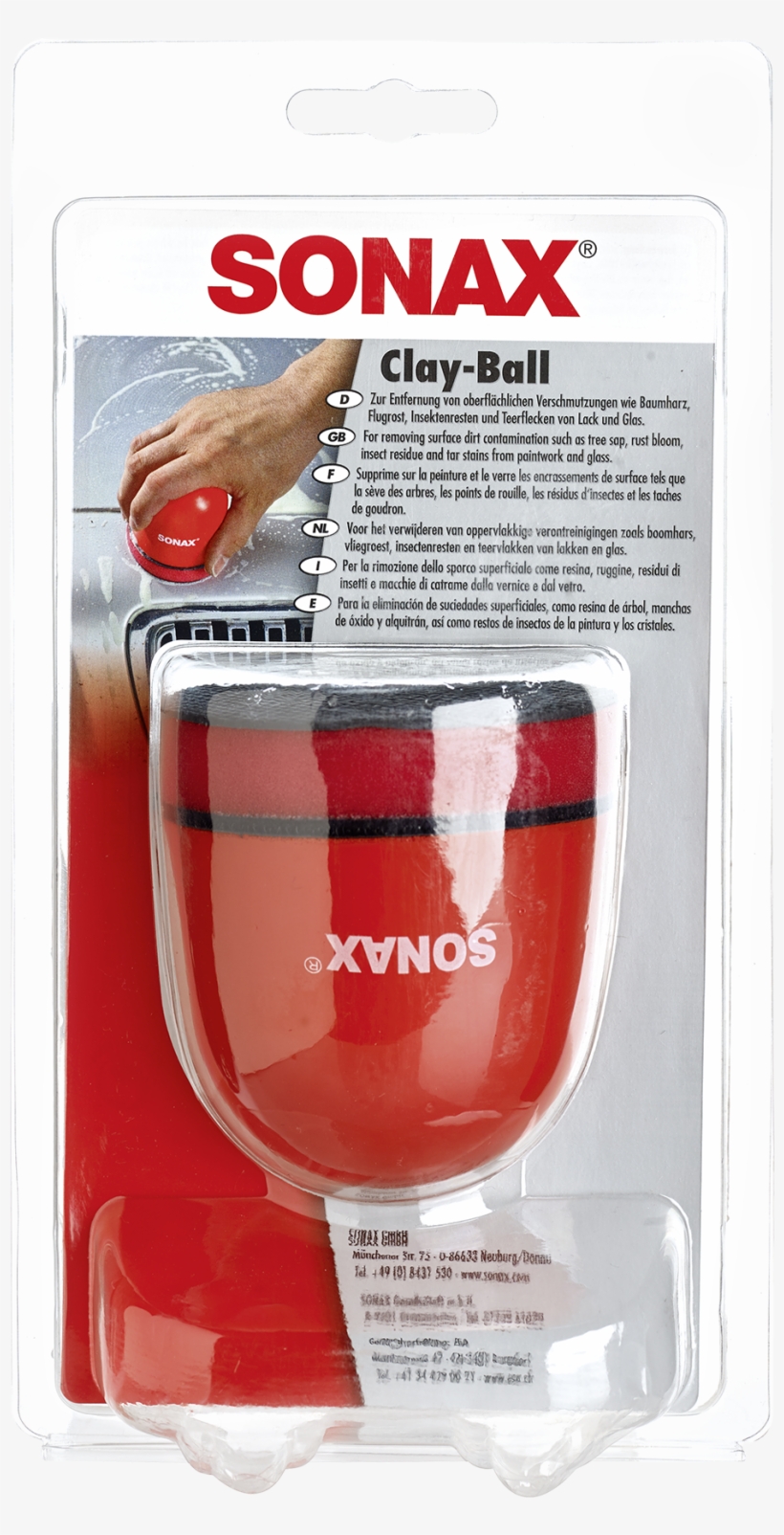Sonax Clay-ball - Sonax P-ball Hand Polisher, transparent png #5075886