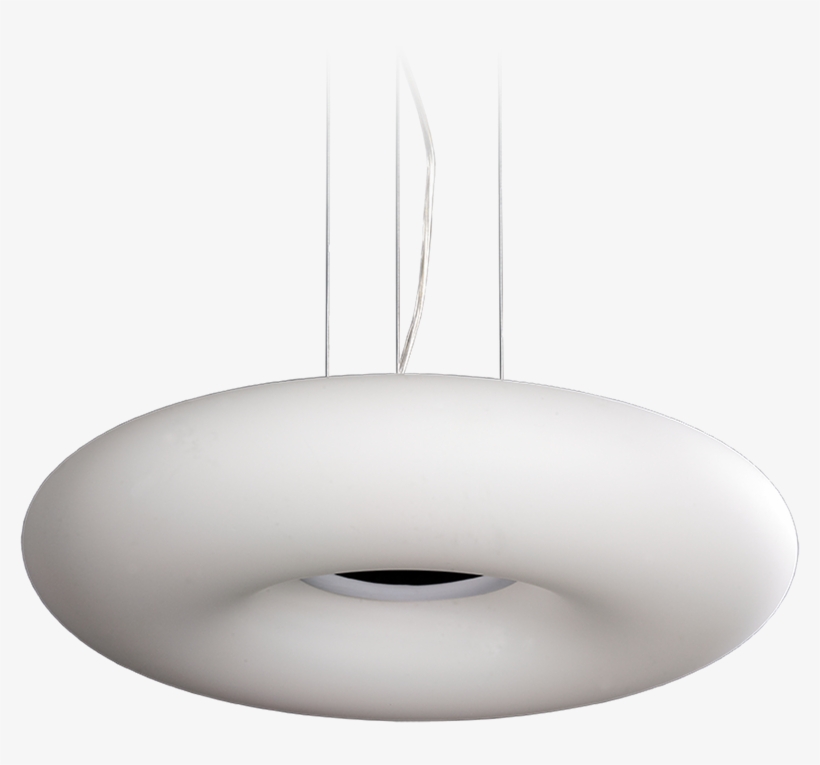 Bagel 40 P Suspended Glass Luminaire - Lampshade, transparent png #5076215