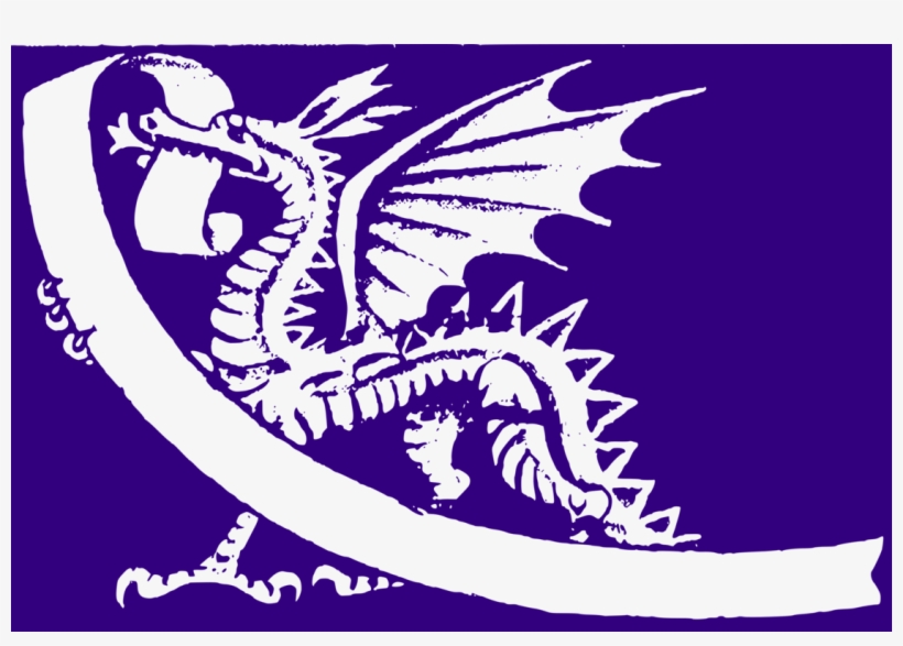 Welsh Dragon Drawing Symbol Purple - History Of Commonwealth Games, transparent png #5076519