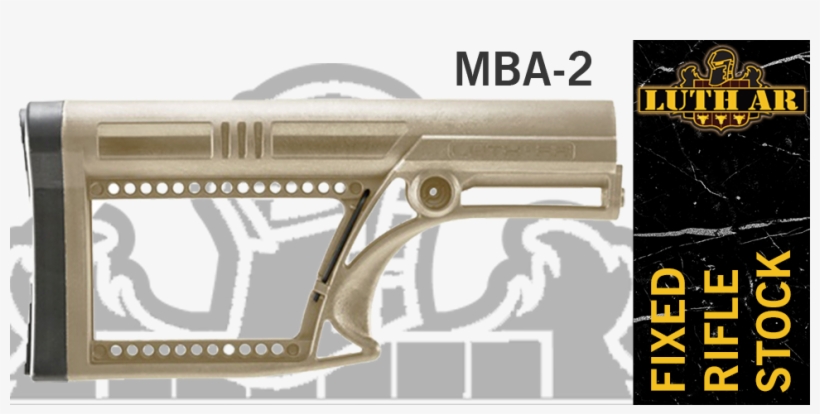 Luth Ar Mba 2 Fixed Rifle Stock Fde - Rifle, transparent png #5076587