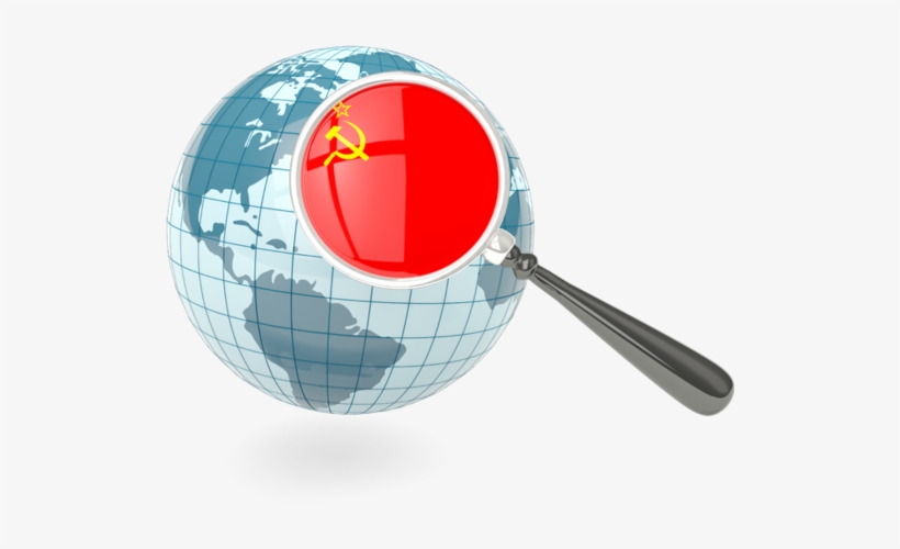Illustration Of Flag Of Soviet Union - China Flag Globe, transparent png #5077242