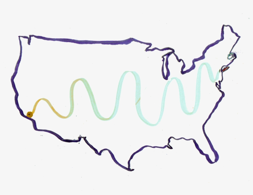 Map Carterdesign Losangeleslongisland - Drawing, transparent png #5077301