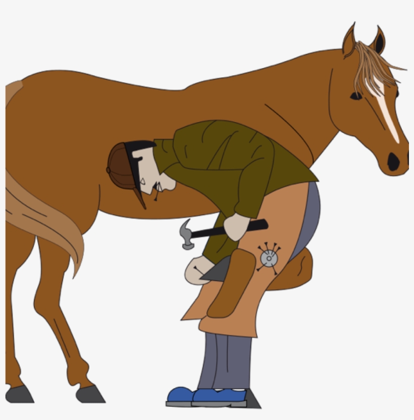 Gallery Of Clipart Of A Purple Crown Lion And Blue - Blacksmith Horseshoe Clip Art, transparent png #5077421