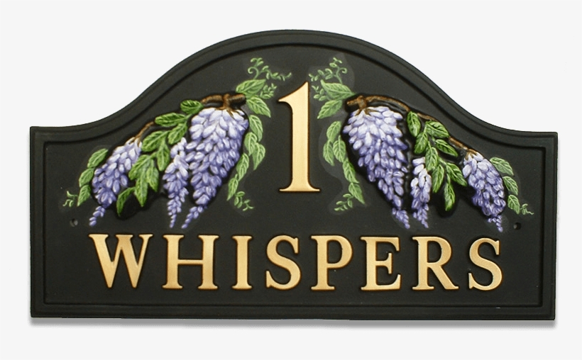 Wisteria Split House Sign - Hummingbird, transparent png #5078810