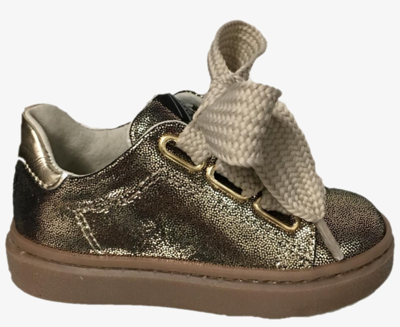 Shoe B 76 Gold Lace Sneaker - Outdoor Shoe, transparent png #5079203
