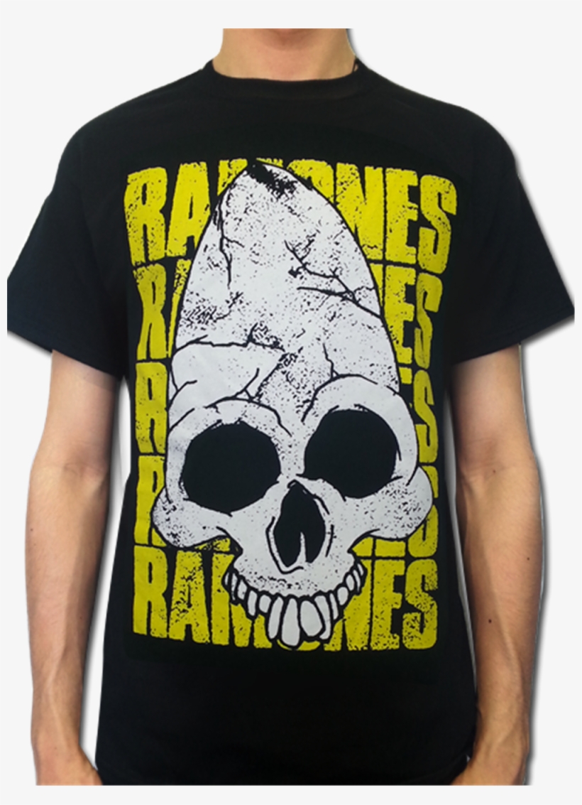 Pinhead Distressed - Img - Ramones T Shirt Skull, transparent png #5080206