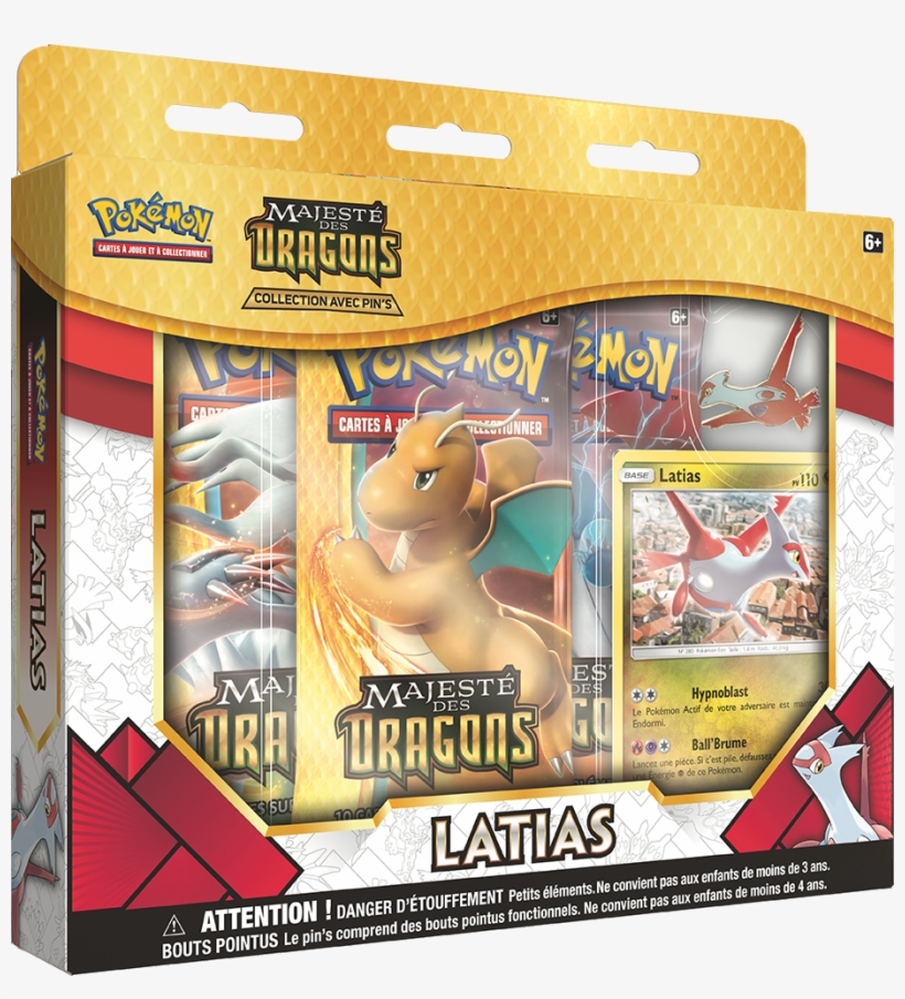 Dragon Majesty Pin Collection Latias Fr 72dpi - Pokemon Tcg Dragon Majesty, transparent png #5080384
