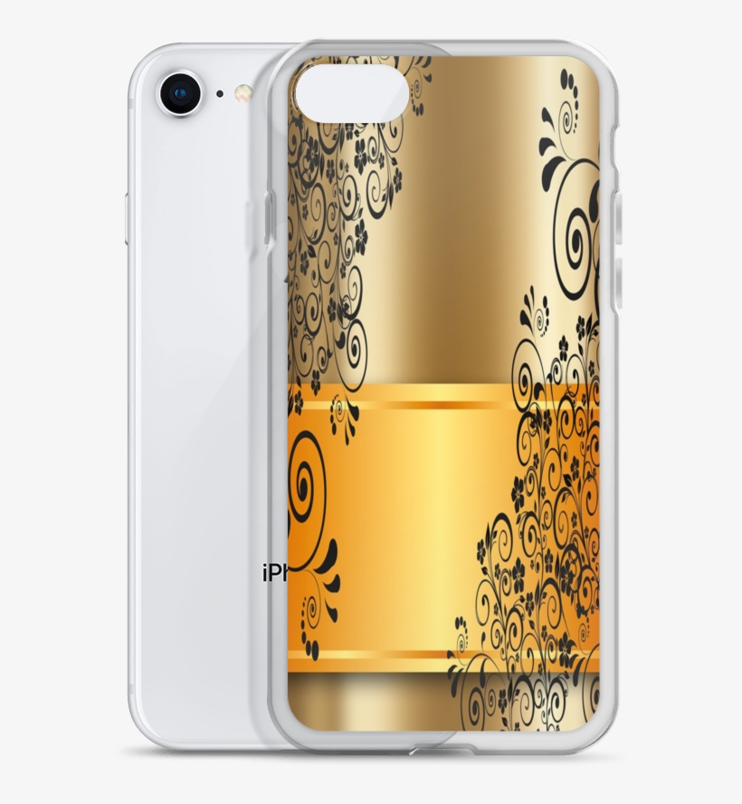 Gold Pattern Iphone Case 7/8-7plus 8plus - Make-upkünstler-gold, Wirble Reben Notizblock, transparent png #5080774