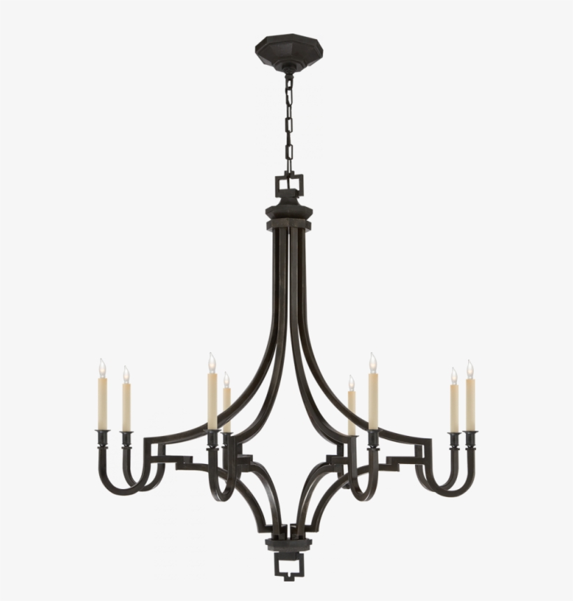 Mykonos Large Chandelier In Aged Iron - Large Mykonos Chandelier, transparent png #5081208