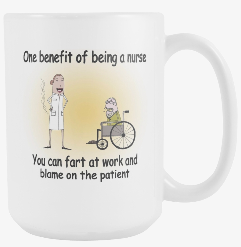 Farting Nurse Mug - Coffee Cup, transparent png #5081652