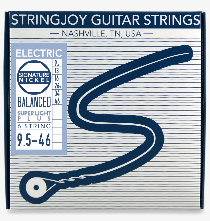 Stringjoy Balanced Super Light Plus Gauge Nickel Wound - String, transparent png #5082025