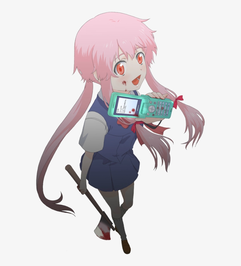 Original - Mirai Nikki Yuno Art, transparent png #5083473
