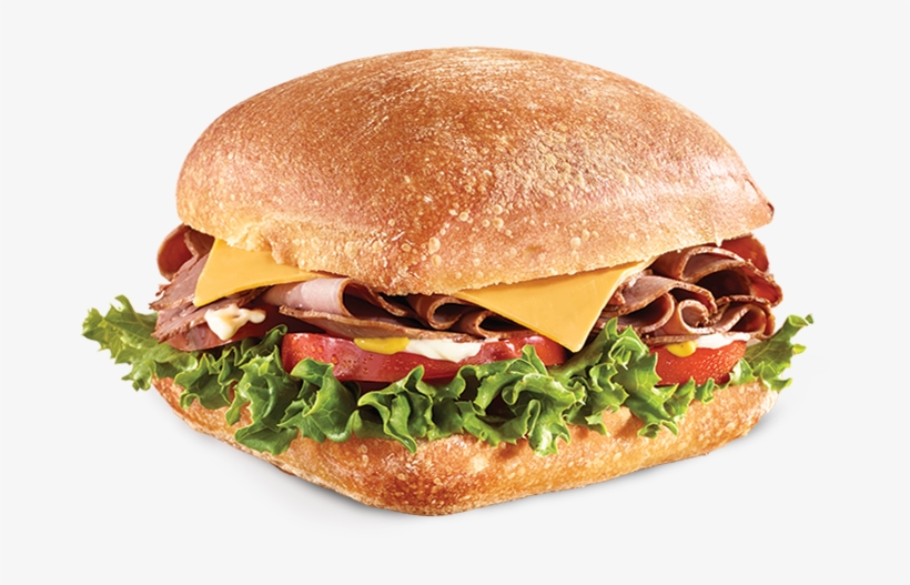 Roast Beef Sandwich Png Vector Black And White Stock - Roast Beef & Cheddar On Ciabatta, transparent png #5083695