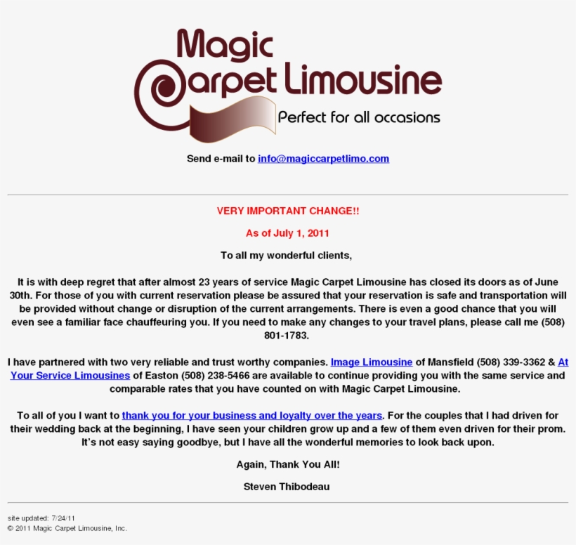 Magic Carpet Limousine Competitors, Revenue And Employees - Document, transparent png #5083911