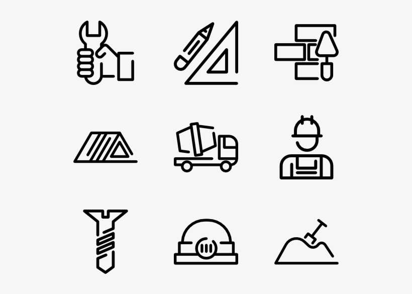 Construction Line Craft - Png Construction Line Icons, transparent png #5084221