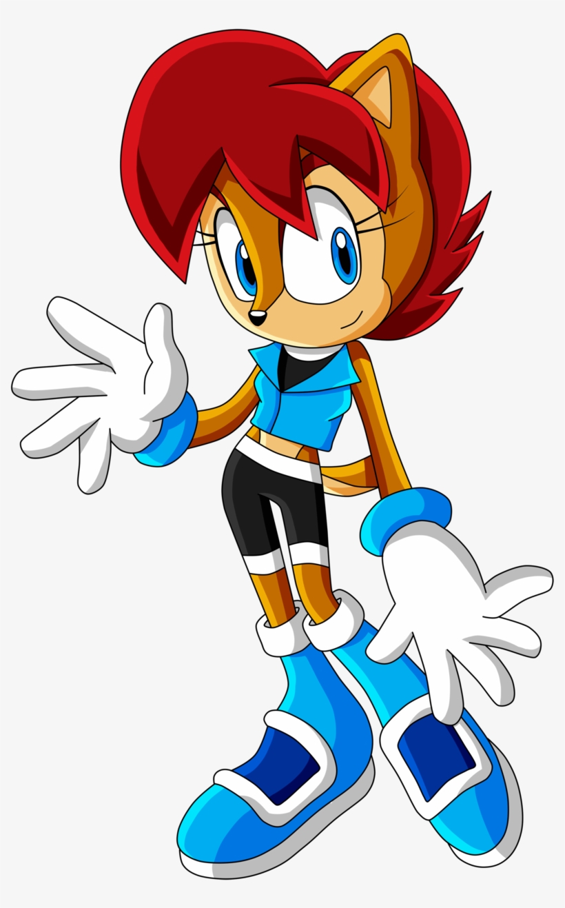 Sally Acorn And Rouge - Sally Acorn Sonic X, transparent png #5085150