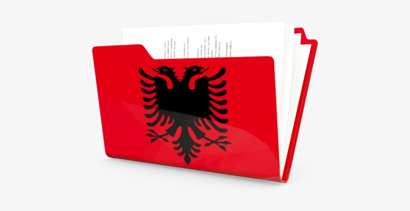 Albanian Flag, transparent png #5085649