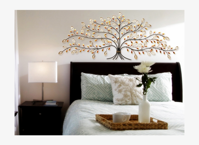 Tree Decor Ideas Very - Metal Tree Art Wall Decor Living Room, transparent png #5086062