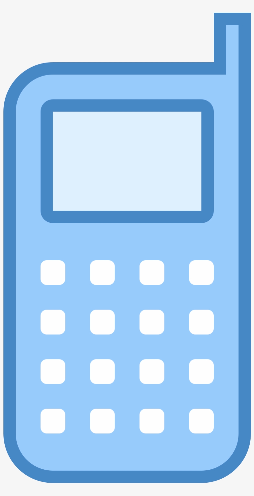 Telephone Icon Png Blue Download - Blue Mobile Phone Icon, transparent png #5086717
