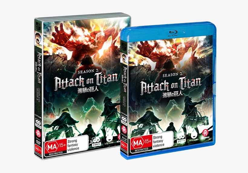 Dvd, Blu-ray & Digital - Attack On Titan Print 262591, transparent png #5087598
